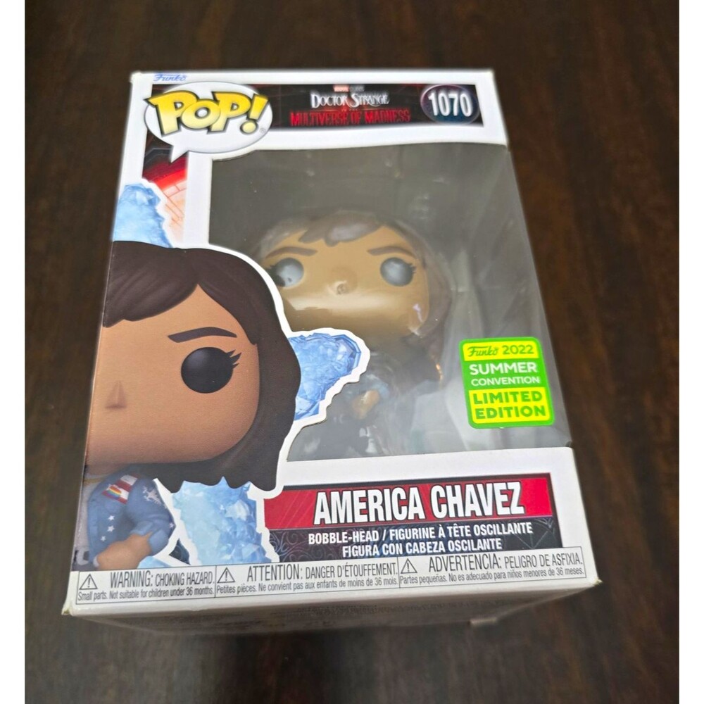 Funko Pop! Marvel America Chavez #1070 Bobble-Head LE Funko Summer Con 2022